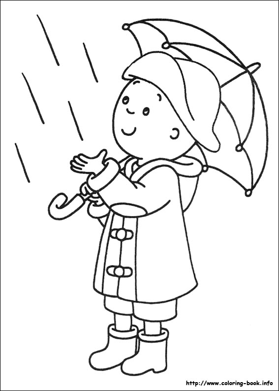 Plansa de colorat cu Caillou 34 28